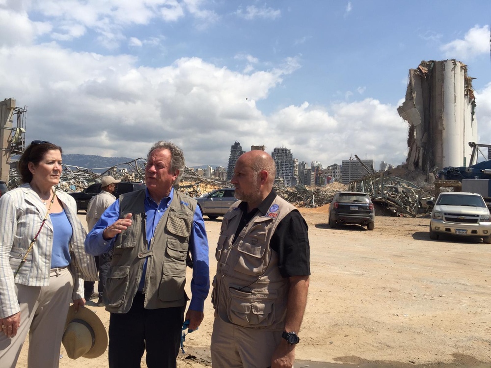 AAID John Barsa visits various areas in Beirut with WFP Director and U.S. Ambassador
