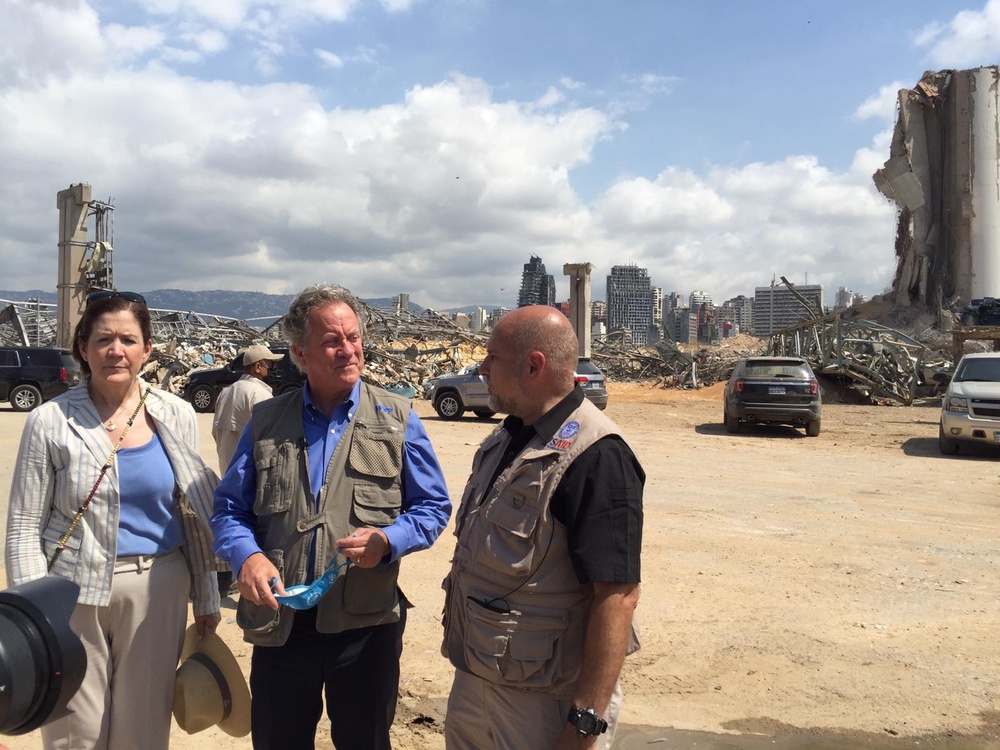 AAID John Barsa visits various areas in Beirut with WFP Director and U.S. Ambassador