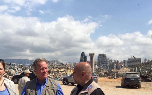 AAID John Barsa visits various areas in Beirut with WFP Director and U.S. Ambassador