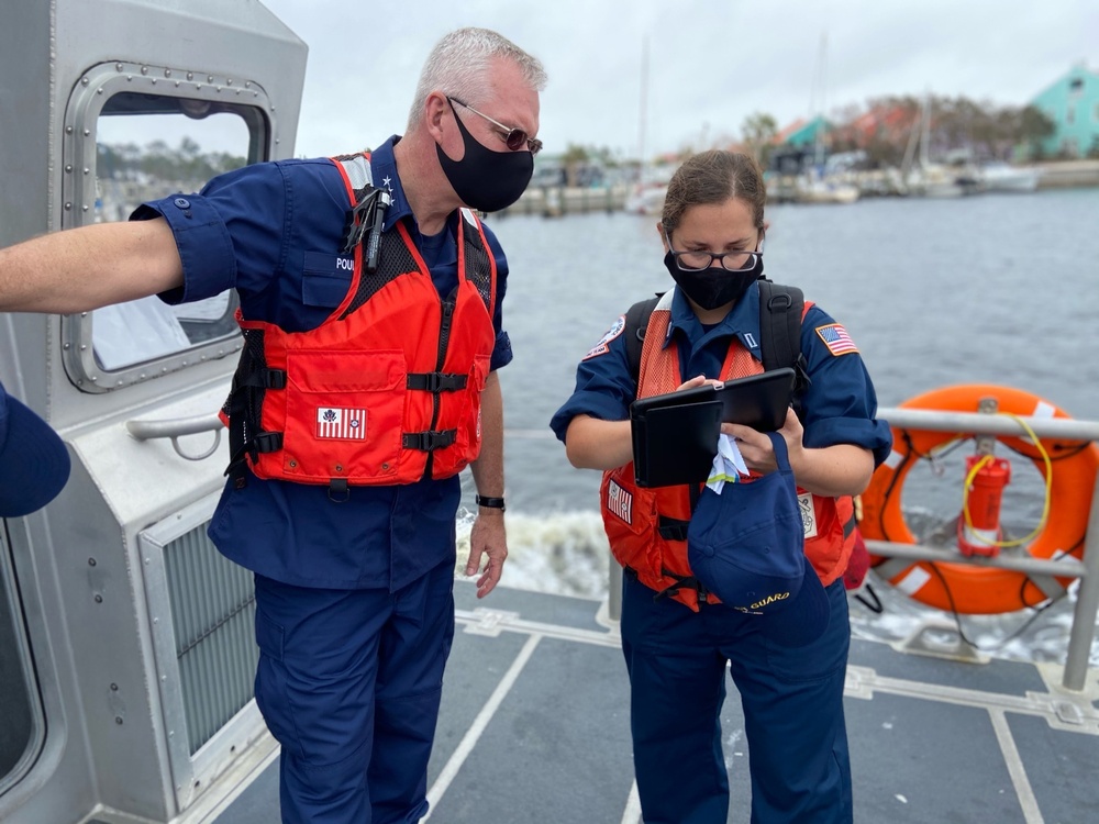 LANT AREA Commander receives post Hurricane Sally operations brief