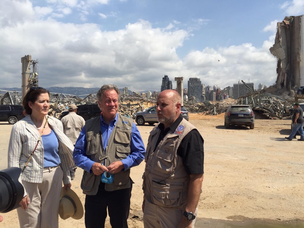 AAID John Barsa visits various areas in Beirut with WFP Director and U.S. Ambassador