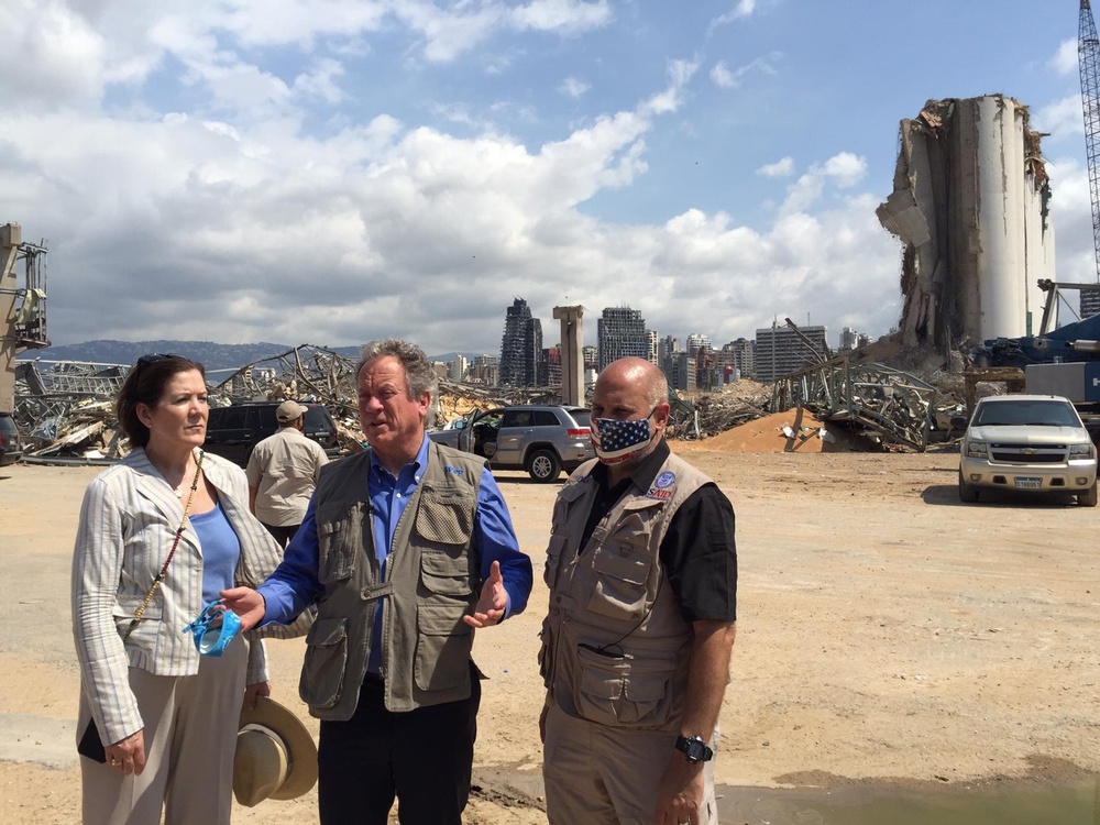 AAID John Barsa visits various areas in Beirut with WFP Director and U.S. Ambassador