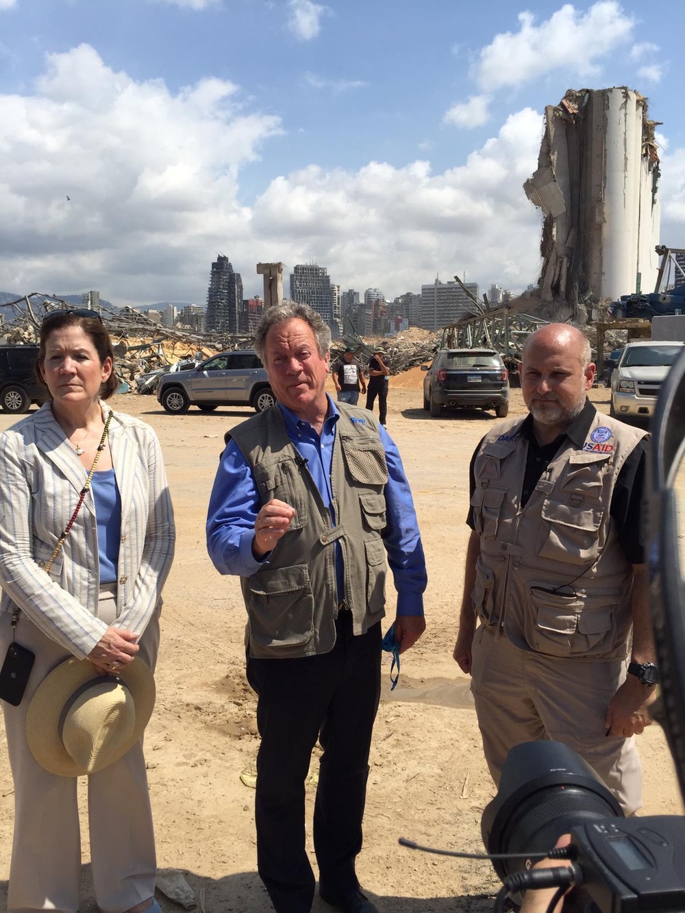 AAID John Barsa visits various areas in Beirut with WFP Director and U.S. Ambassador