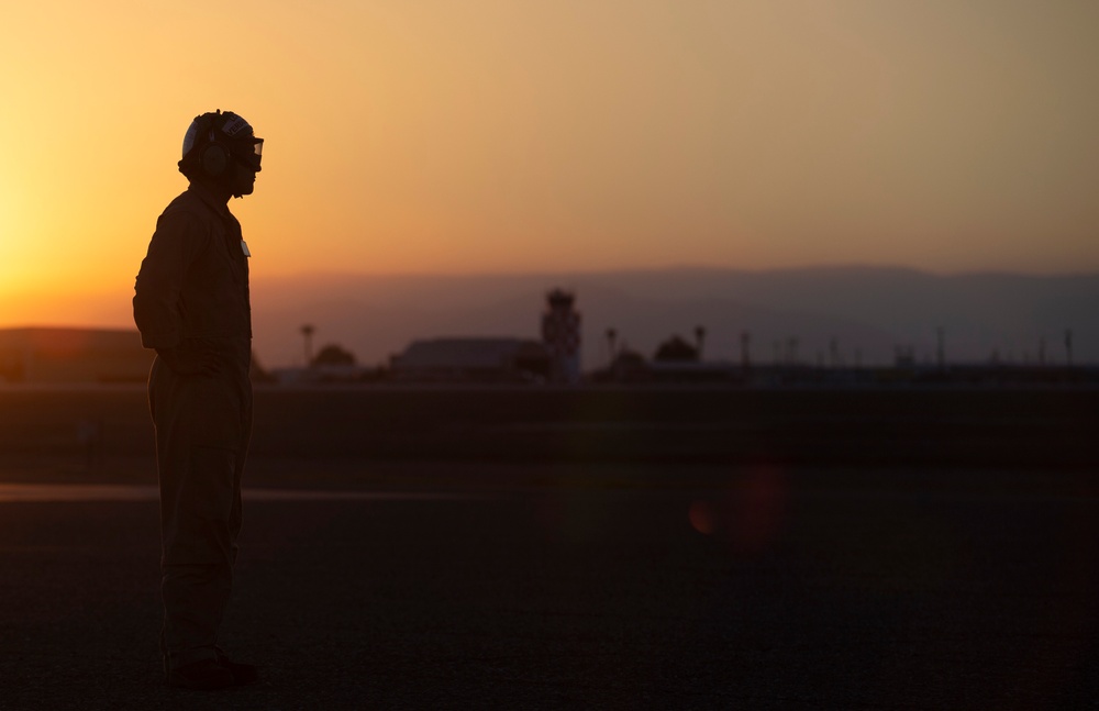 VMFA(AW)-224 F/A-18s at Sunset