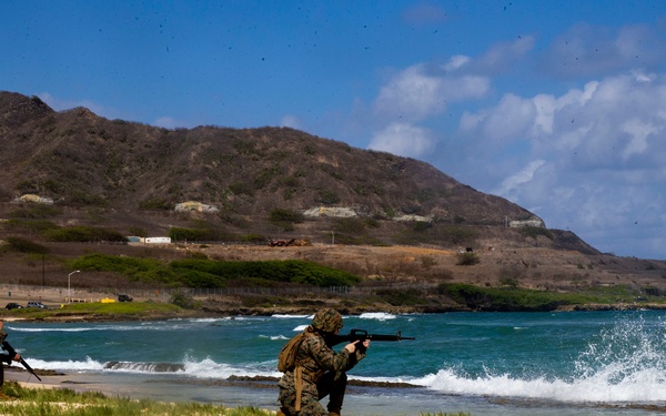 MCBH HQBN Marines participate in casualty evacuation exercise