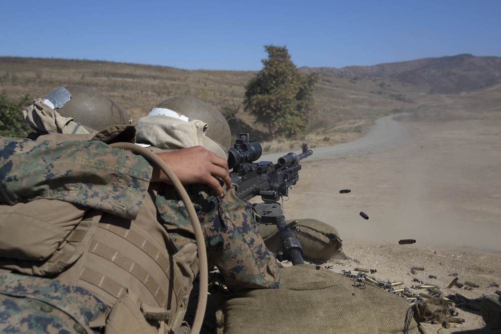 MCT Marines train on machine guns