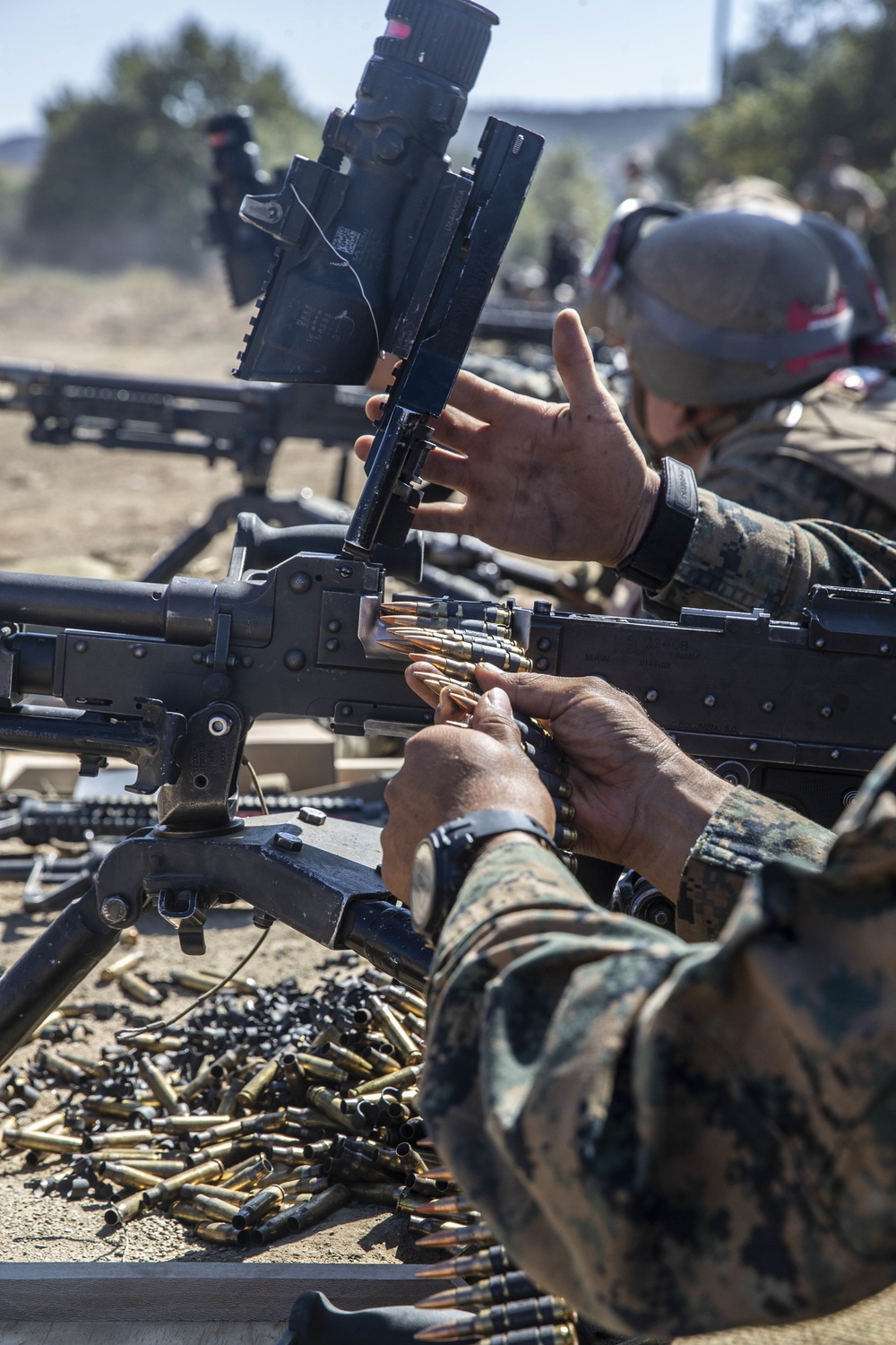 MCT Marines train on machine guns