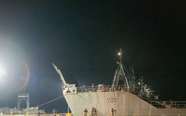 LSV 6 arrives at Joint Base Langley-Eustis