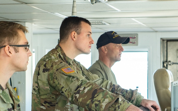 Crew Members Reposition LSV 5