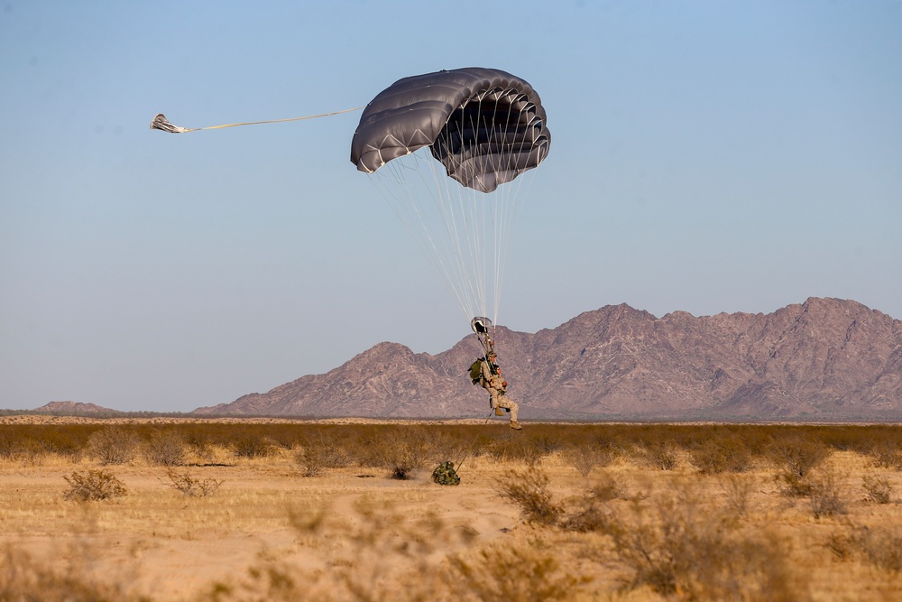 TSB Marines conduct aerial delivery and military freefall