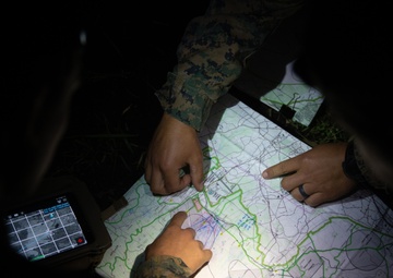 U.S. Marines participate in a live-fire mortar displacement range during exercise Fuji Viper 21.1