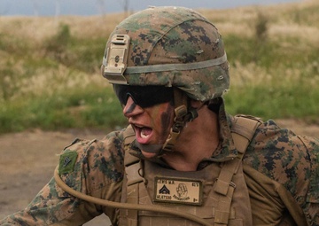 U.S. Marines participate in a live-fire mortar displacement range during exercise Fuji Viper 21.1