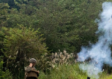 U.S. Marines participate in a live-fire mortar displacement range during exercise Fuji Viper 21.1