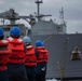 USS Halsey Conducts A Replenishment-at-sea