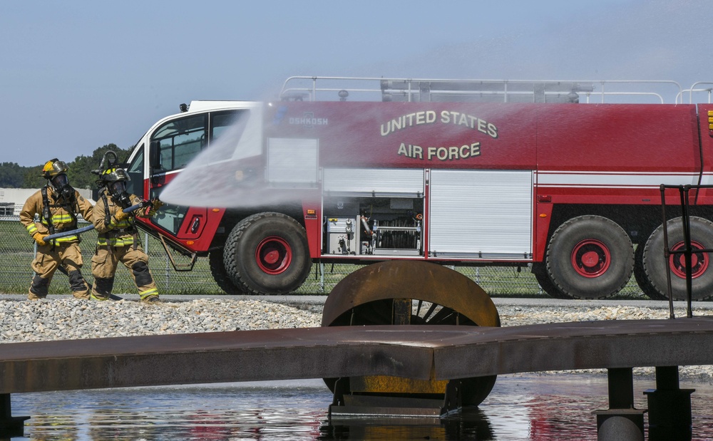 Collaboration builds comradery: Total Force, community firefighters train at Dover