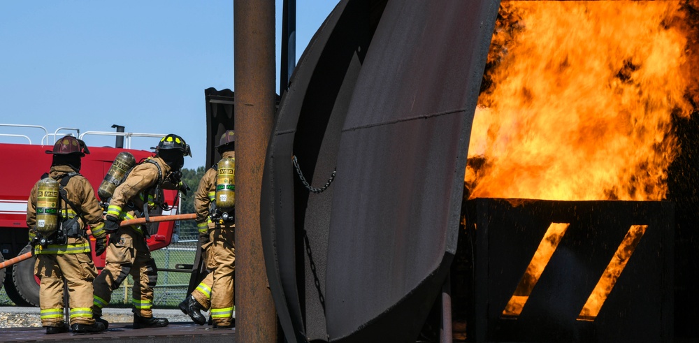 Collaboration builds comradery: Total Force, community firefighters train at Dover