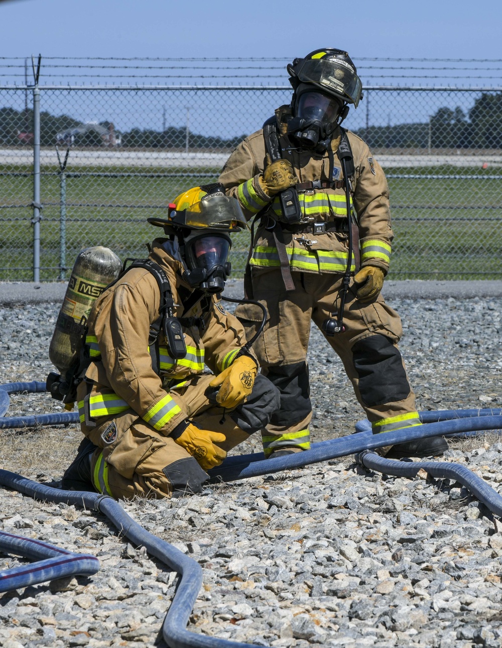 Collaboration builds comradery: Total Force, community firefighters train at Dover