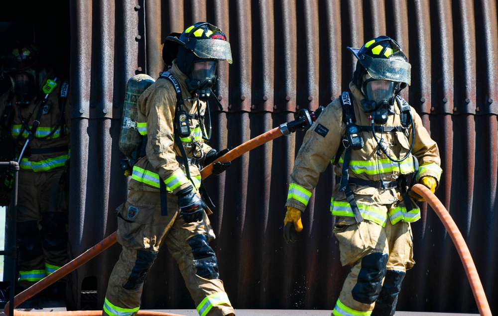 Collaboration builds comradery: Total Force, community firefighters train at Dover