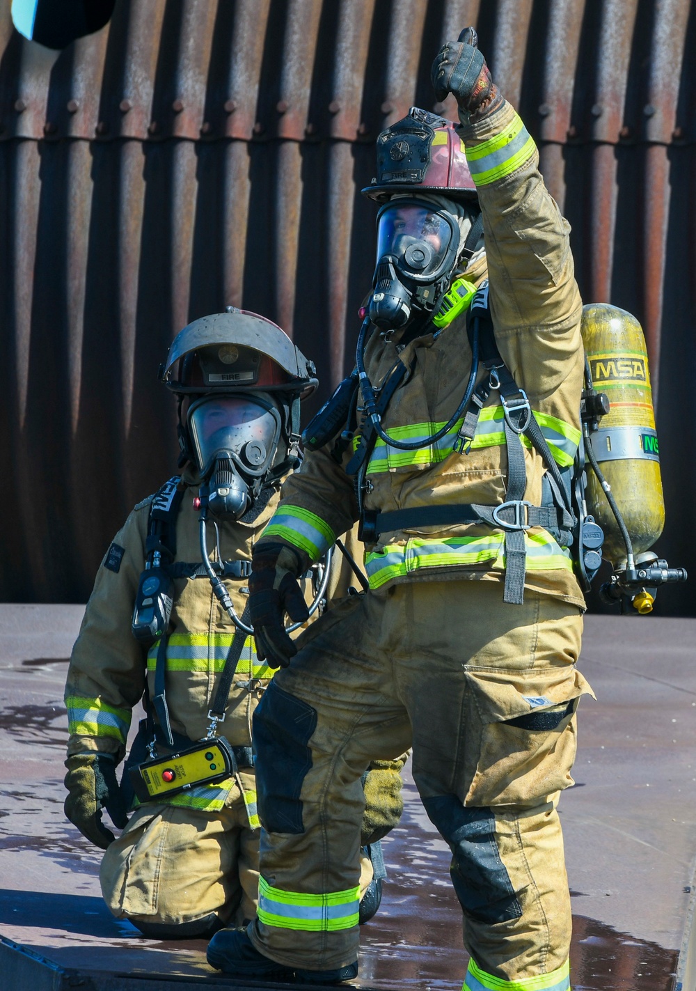 Collaboration builds comradery: Total Force, community firefighters train at Dover