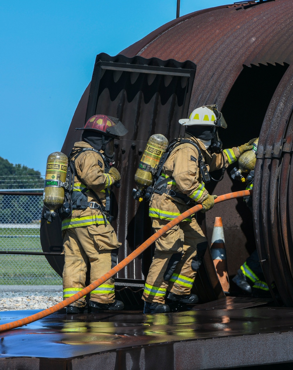 Collaboration builds comradery: Total Force, community firefighters train at Dover