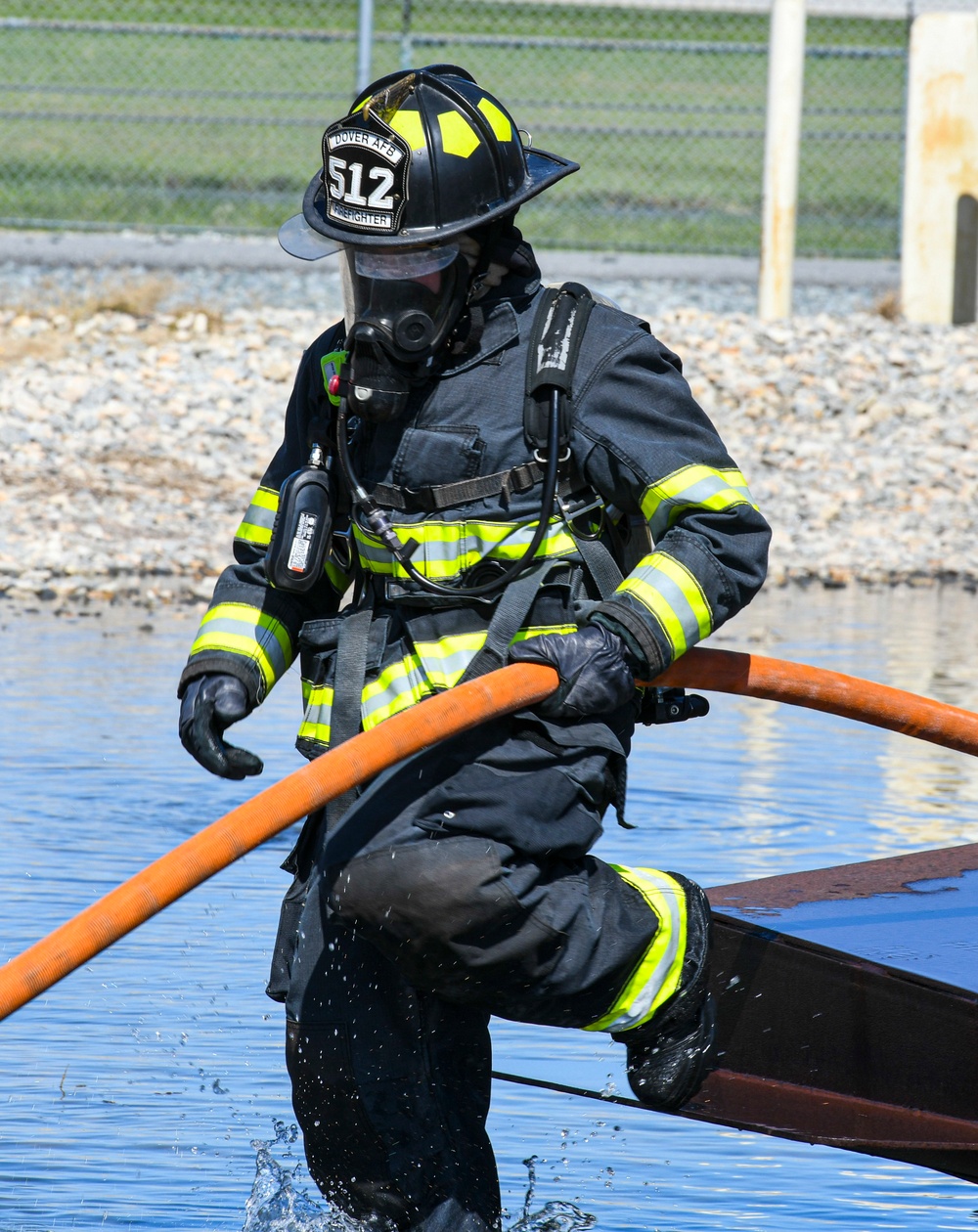 Collaboration builds comradery: Total Force, community firefighters train at Dover