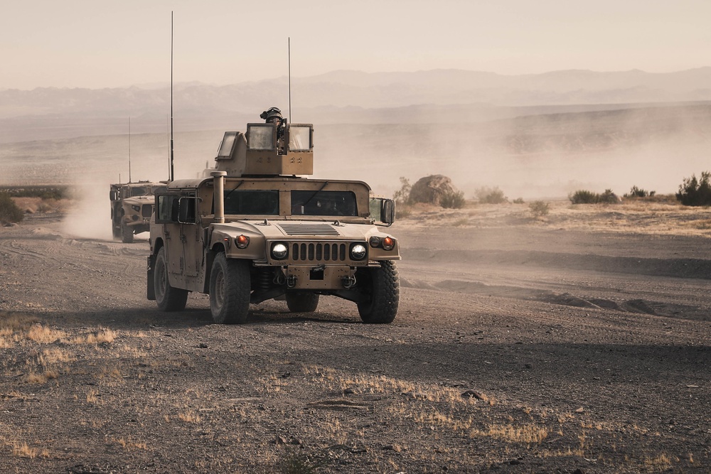 CLB-8 participate in Motorized Fire Movement Exercise Course