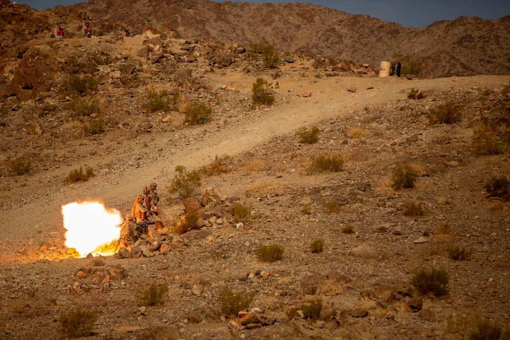 2/1 Conducts Range 410A Platoon Attacks During SLTE 1-21