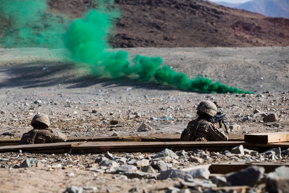 2/1 Conducts Range 410A Platoon Attacks During SLTE 1-21