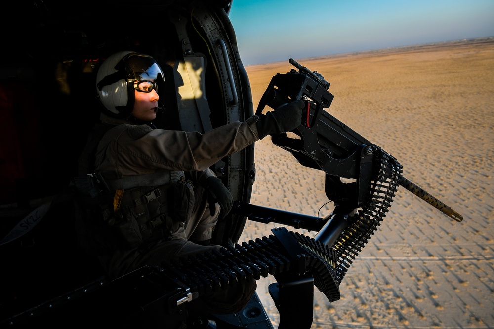 Helicopter Sea Combat Squadron (HSC) 4, Participate in Aerial Gun Exercise