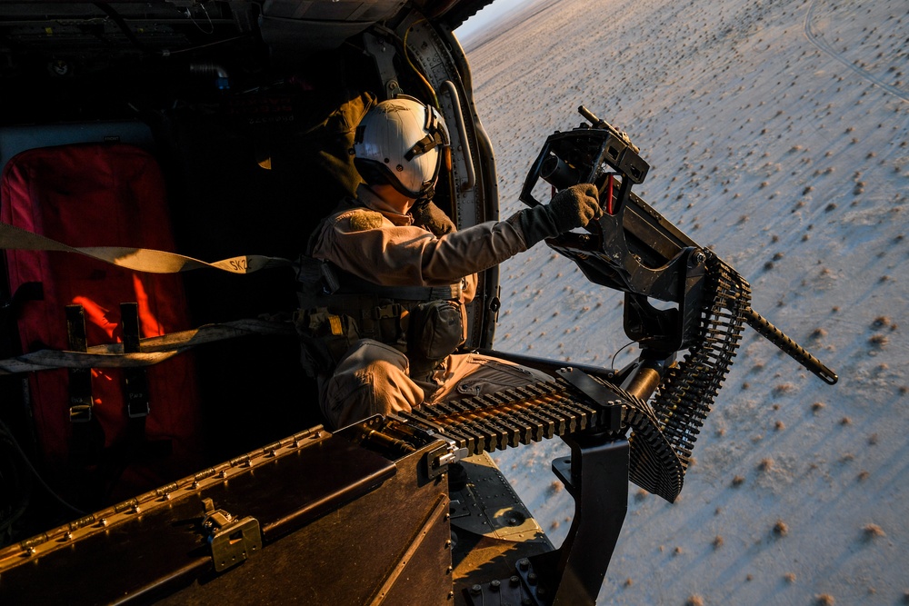 Helicopter Sea Combat Squadron (HSC) 4, Participate in Aerial Gun Exercise
