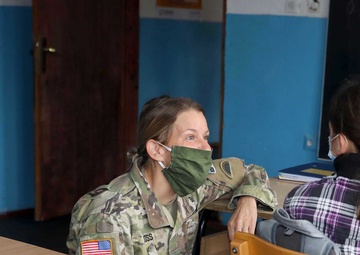 Oregon Guardsman donates supplies to underserved Kosovo school