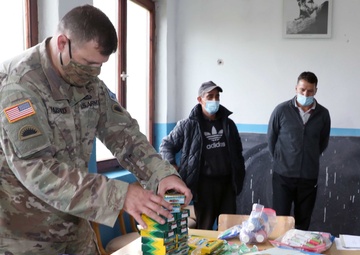 Oregon Guardsman donates supplies to underserved Kosovo school