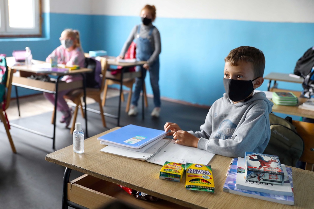 Oregon Guardsman donates supplies to underserved Kosovo school