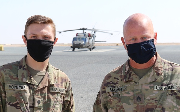 1-137th AHB Soldiers coined