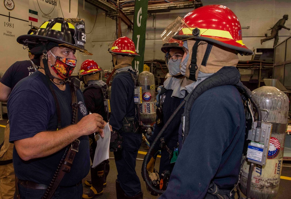 GHWB Sailors Get Training