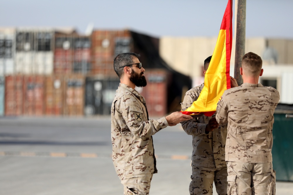 Task Force Toro soldiers celebrate National Day of Spain at Al Asad Air Base