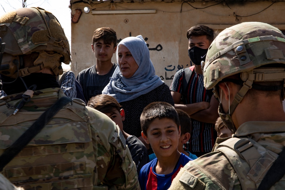 US Soldiers Convoy in Northeastern Syria