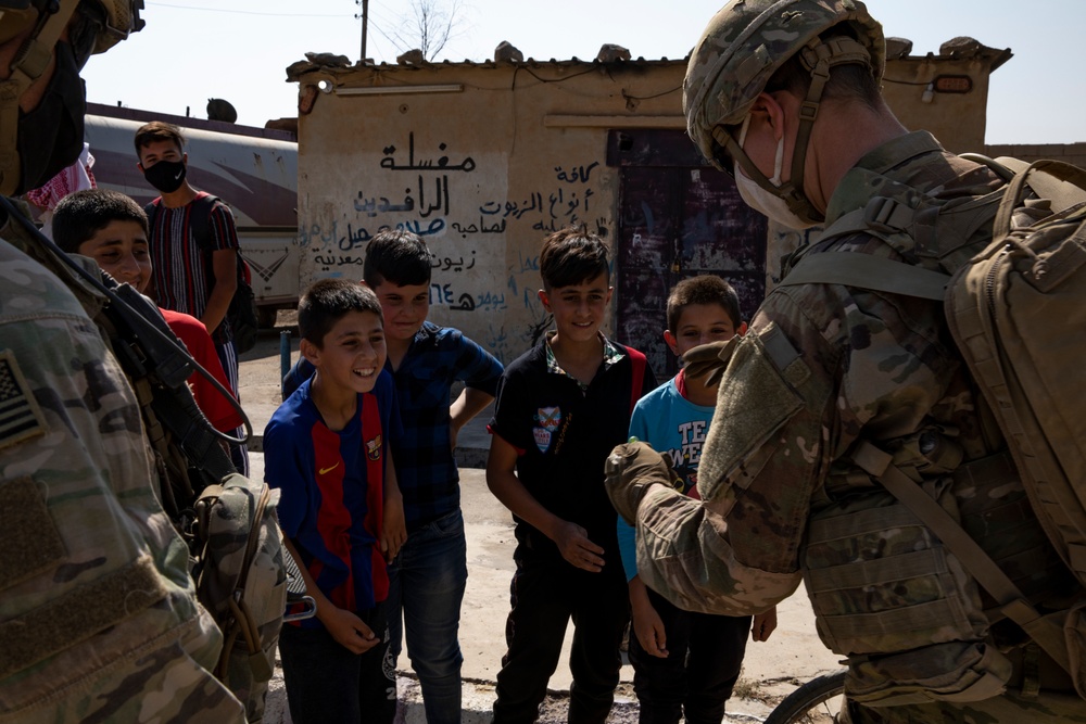 US Soldiers Convoy in Northeastern Syria