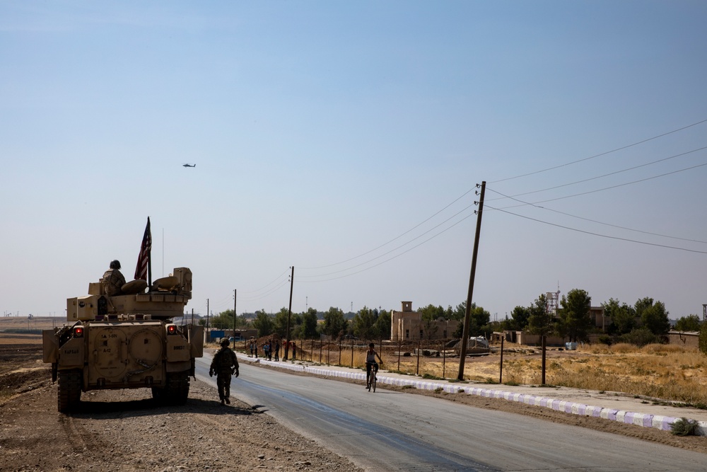 US Soldiers Convoy in Northeastern Syria