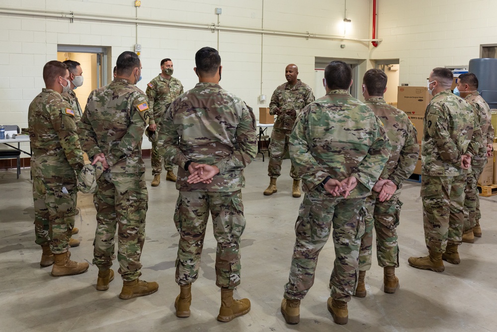 Col. Robert C. Crockem performs a battlefield circulation