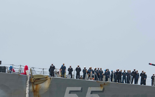 USS Stout (DDG 55) Returns to Naval Station Norfolk