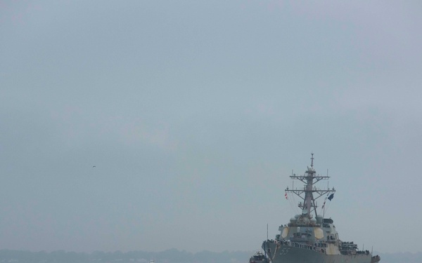 USS Stout (DDG 55) Returns to Naval Station Norfolk