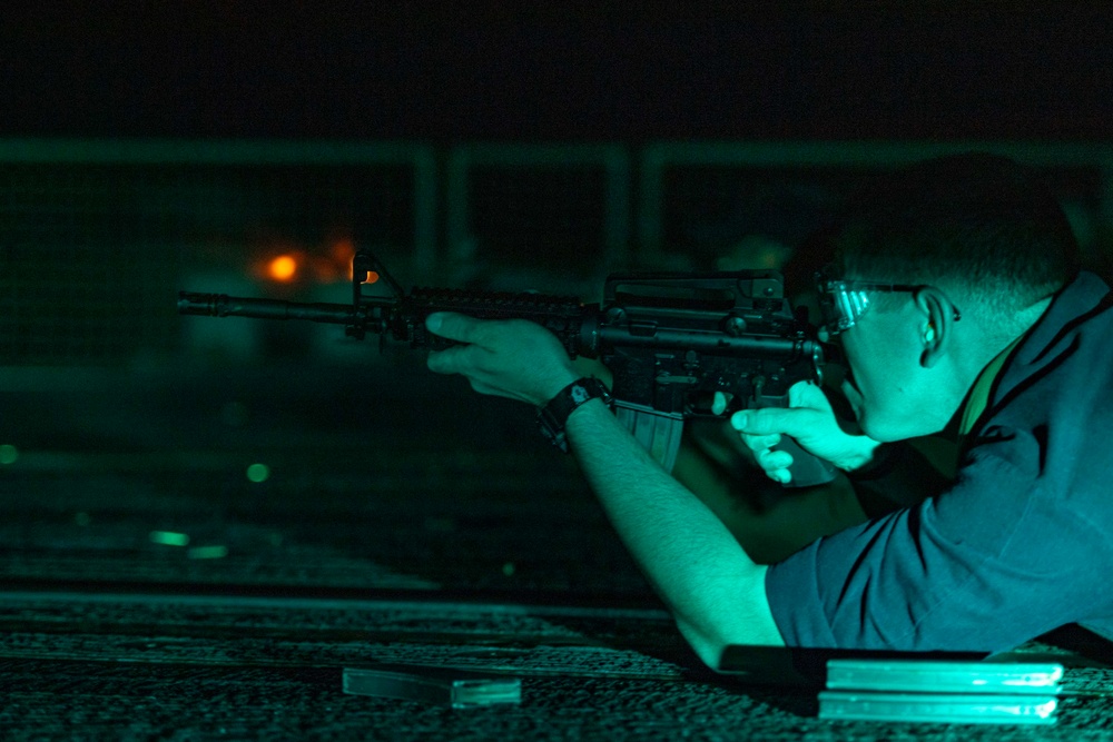 Sterett Sailors Participate in Night Live Fire Exercise