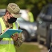 Members from the 110th Wing Battle Creek work with the Food Bank of South Michigan