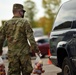 Members from the 110th Wing Battle Creek work with the Food Bank of South Michigan