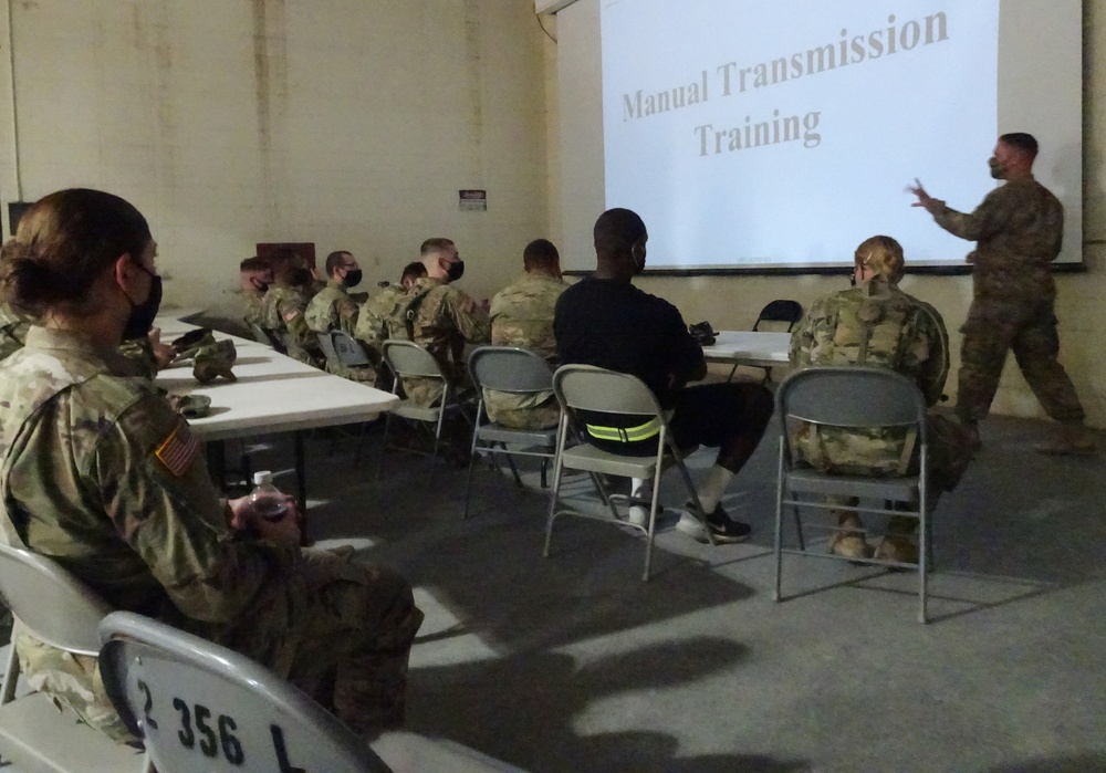 Soldiers Conduct Manual Vehicle Driver's Training