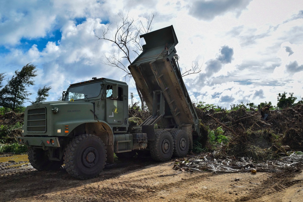 Seabees Continue Camp, Road Construction Operations in Tinian