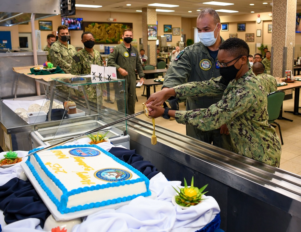 Diego Garcia Celebrates the Navy's 245th Birthday