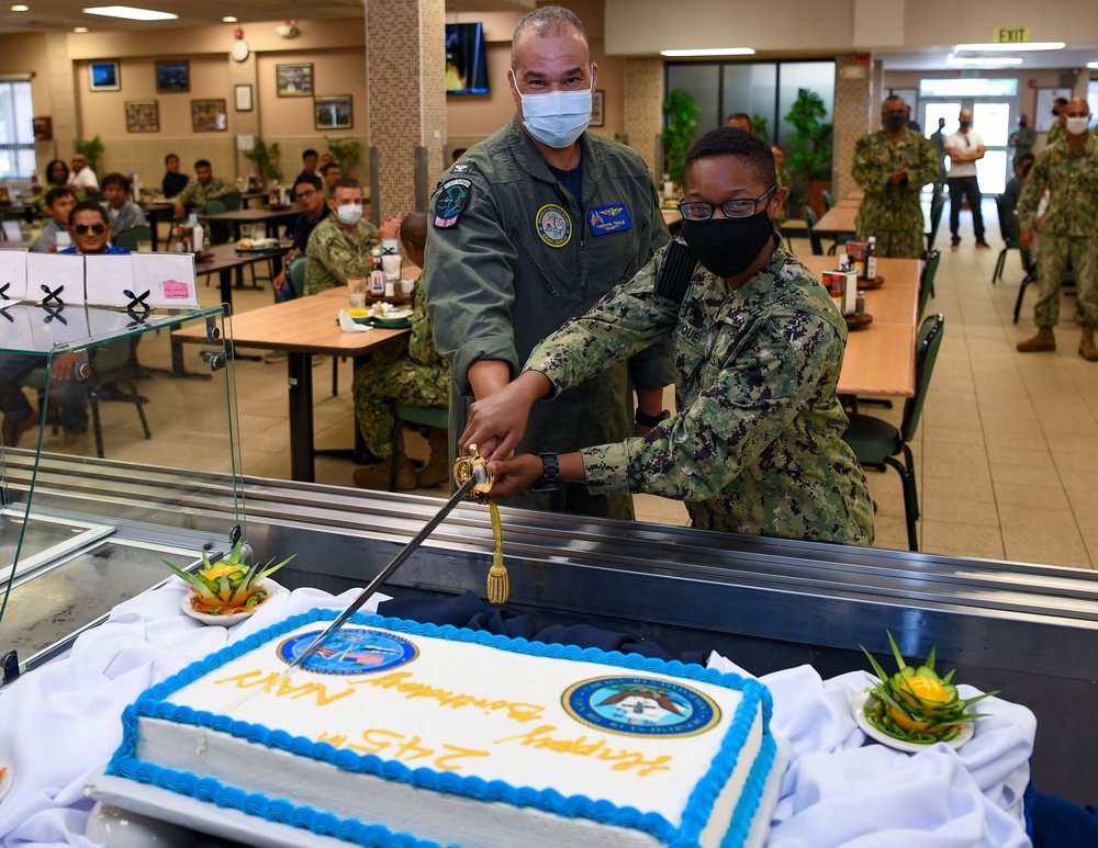 Diego Garcia Celebrates the Navy's 245th Birthday