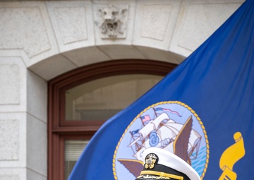 Navy flag raising ceremony at Philadelphia City Hall